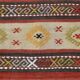 Tapis de couloir Kilim rouge et beige 2x10, 69x316 cm