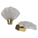 Midcentury Modern wall sconces pair ASEA, "Shell", 1950s, Sweden