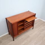 1950s mid-century teak storage cabinet bar F.lli Proserpio