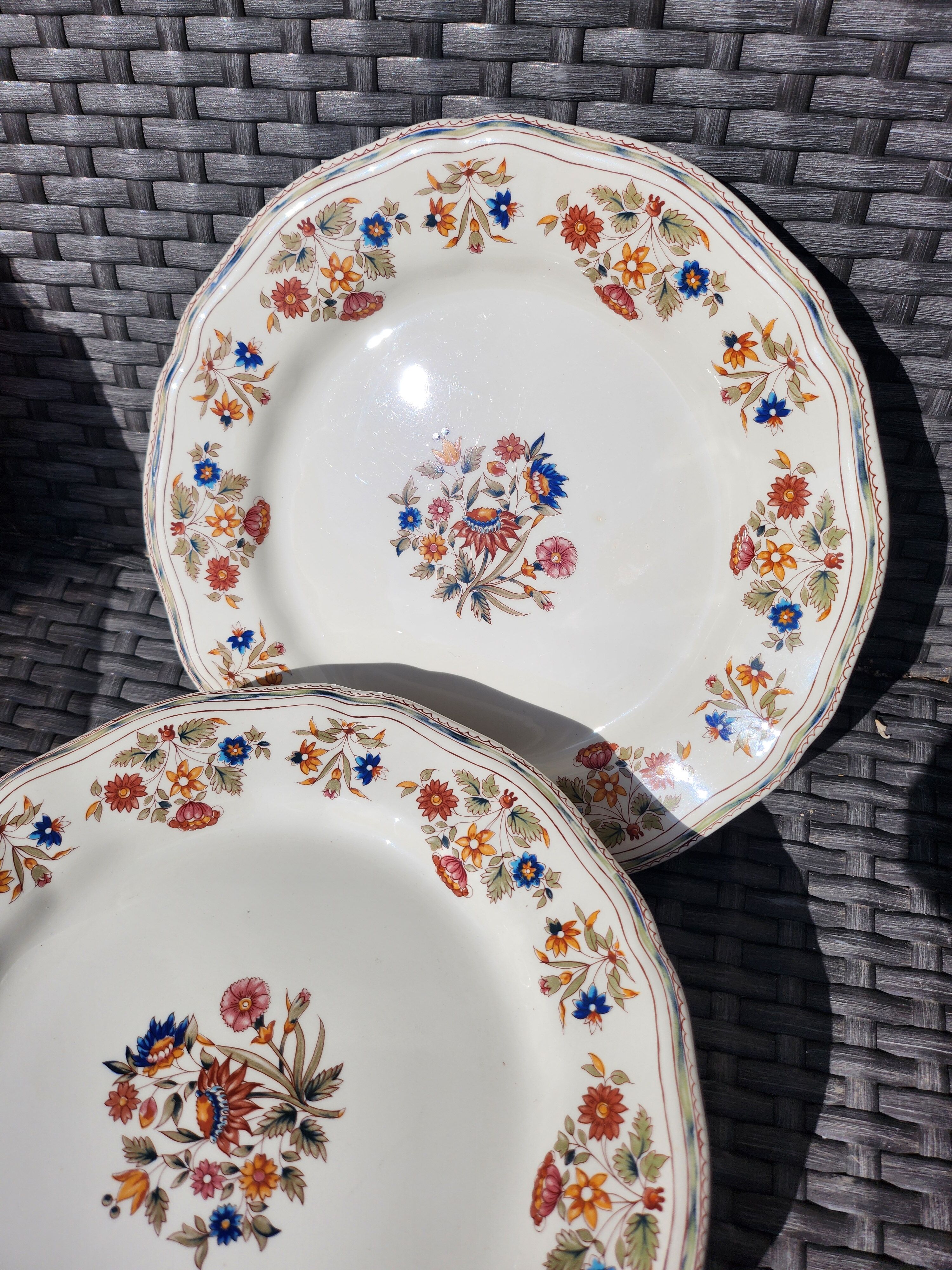 6 flat plates Gien