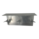 Modernist wall-mounted coat rack, unique piece inspired by Robert Mallet Stevens