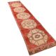 Turkish Red & Cream Oriental Vintage Runner Ruıg, 87x379Cm