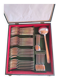 Silver-plated cutlery set - monaco grand prix model with case