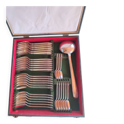 Silver-plated cutlery set - monaco grand prix model with case