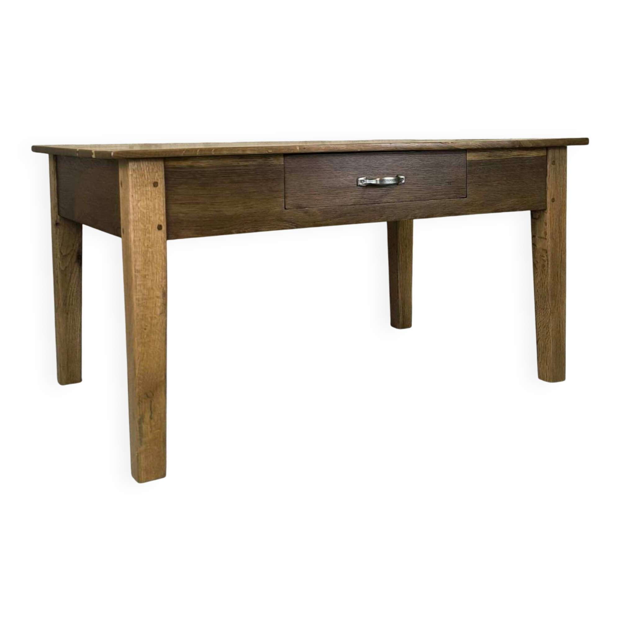 Vintage farmhouse coffee table made of solid wood.