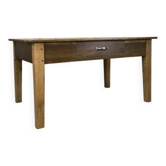 Vintage farmhouse coffee table made of solid wood.