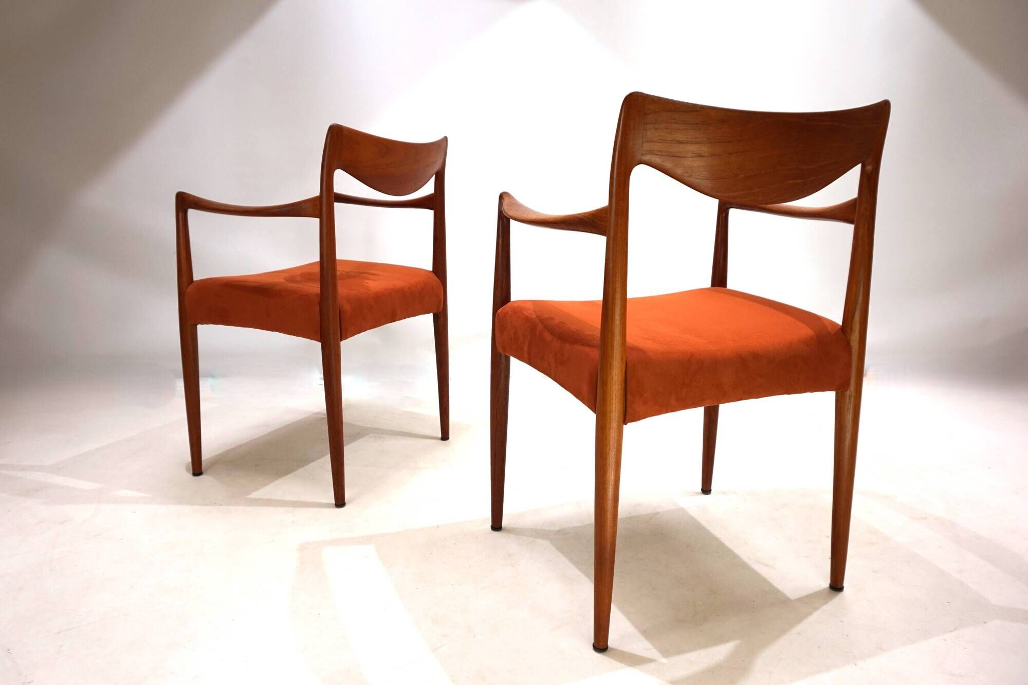Set of 2 Gustav Bahus Bambi teak chairs by Rolf Rastad & Adolf Relling, 196