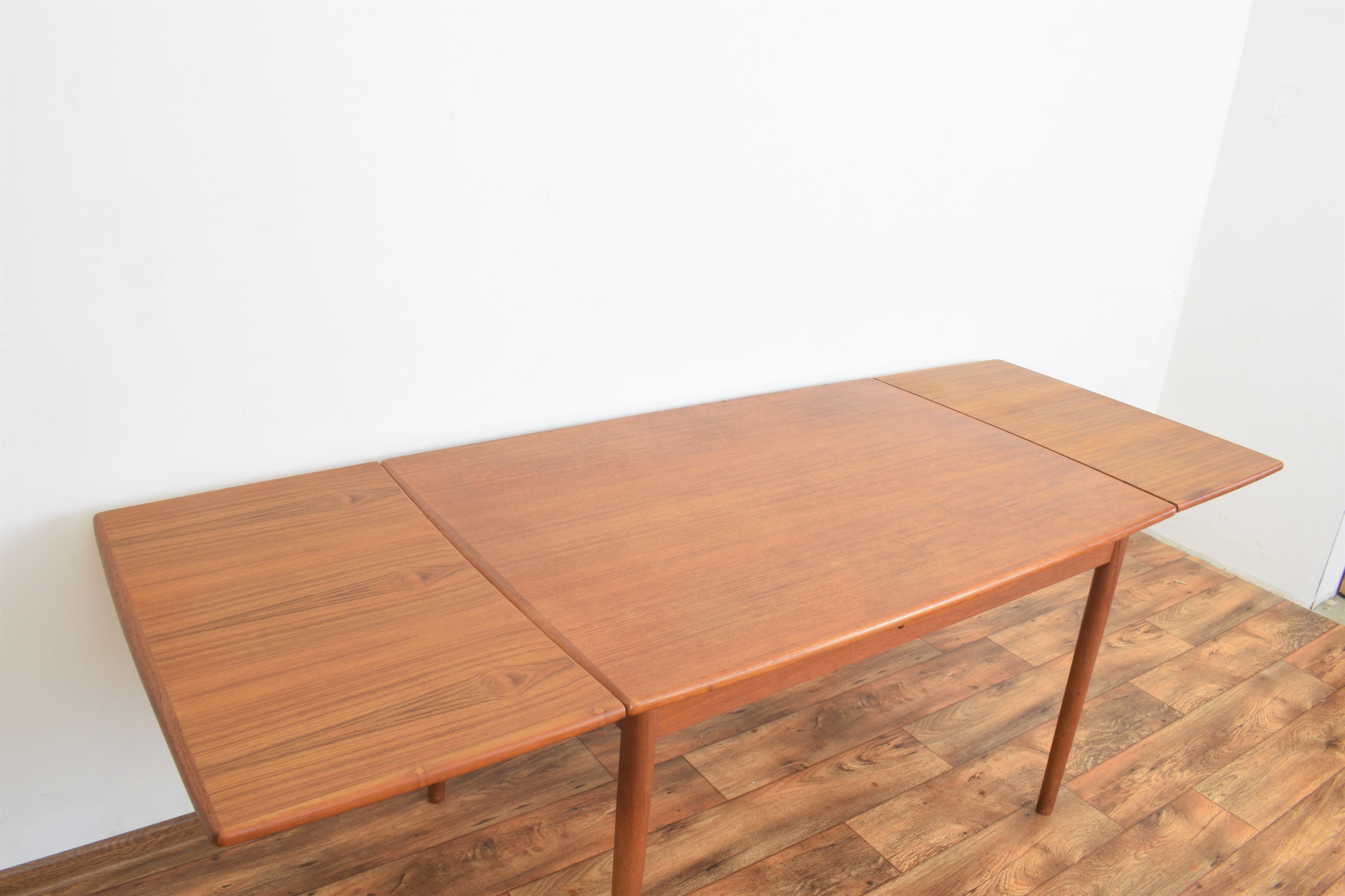 Danish teak extendable dining table