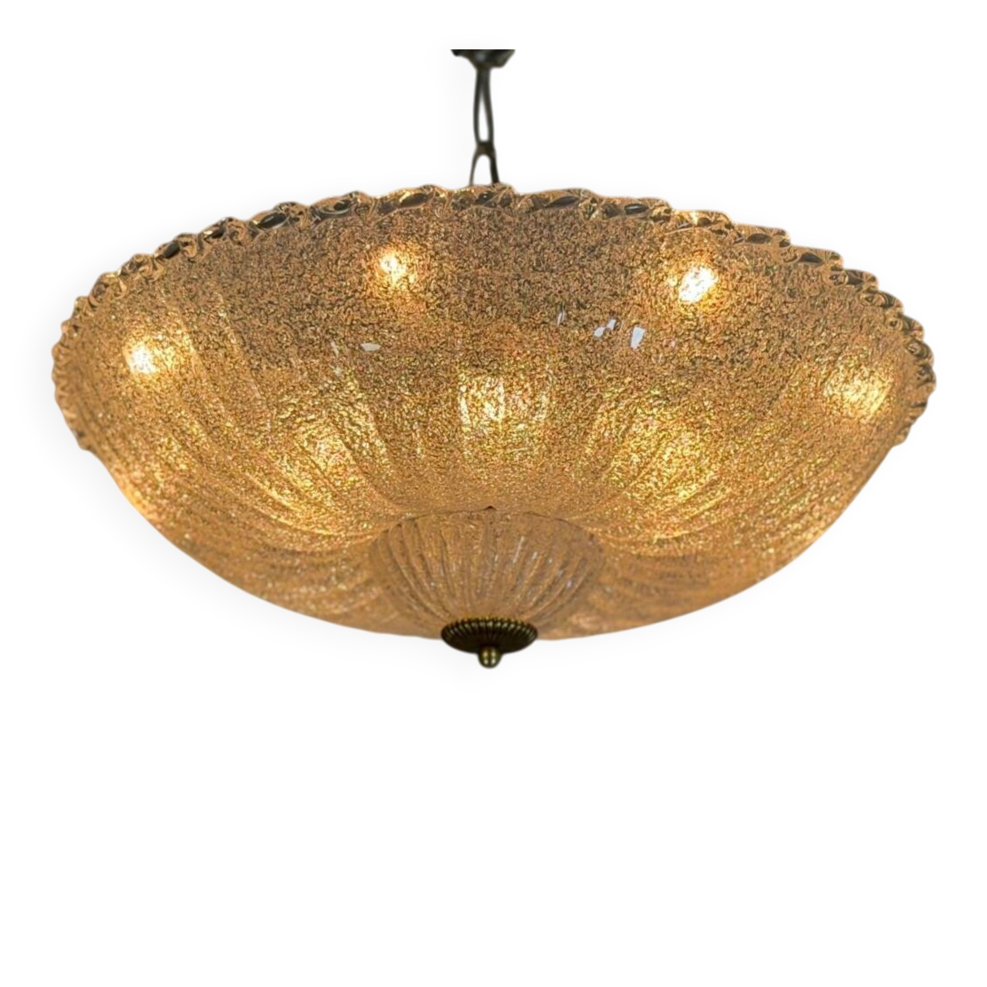 Venetian ceiling light in Murano glass, circa 1940
