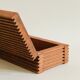 Boîte en bois faite main L25cm