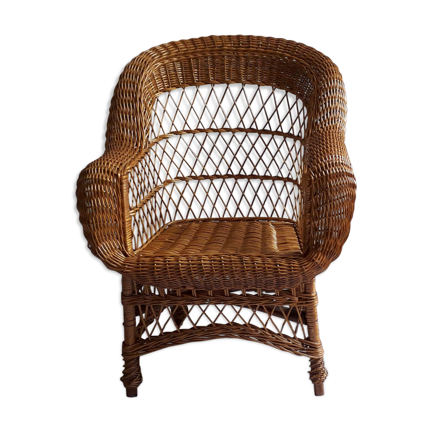 Rattan armchair