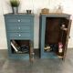 Pair of old bedside tables