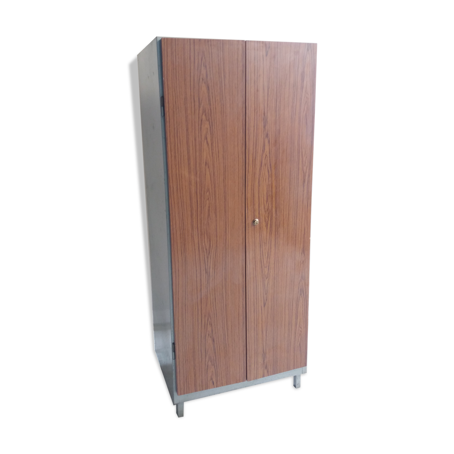 Vintage 2-door metal cabinet