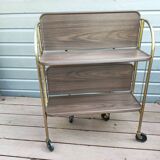 Vintage folding serving trolley