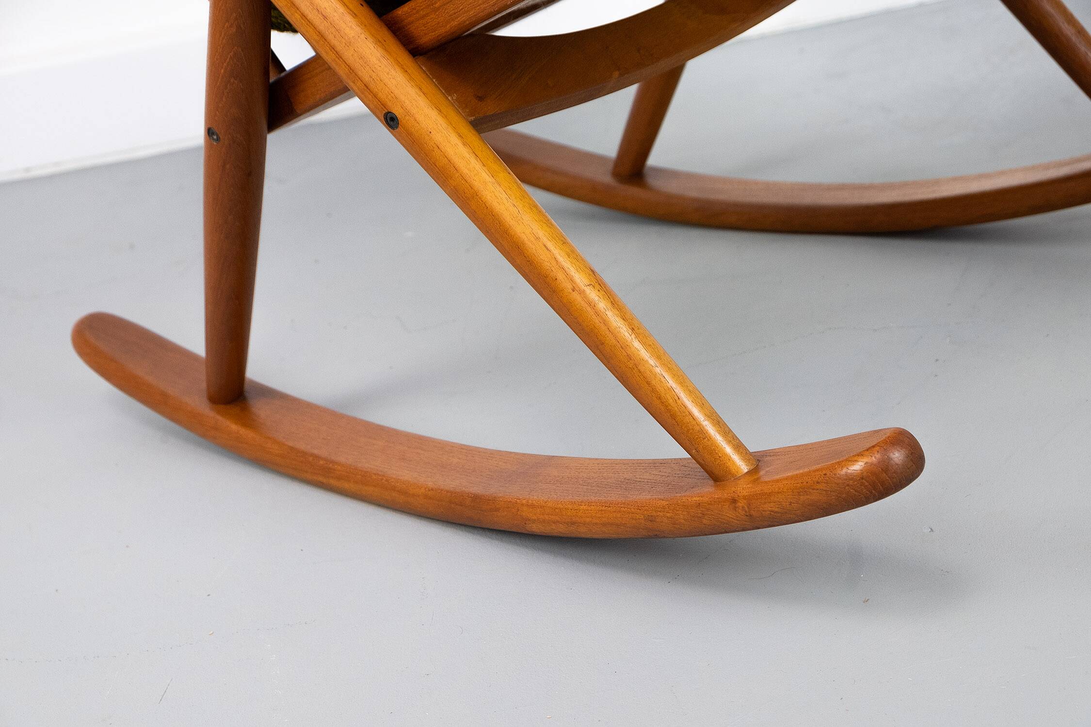 Midcentury Teak Rocking Chair by Frank Reenskaug for Bramin, 1960s