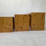 1970s burl nest tables