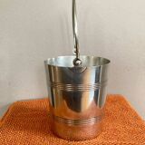 Ice bucket with handle from the late 19th / early 20th century in hallmarked silver-plated metal