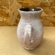 Antique white & pink ceramic pitcher 60s vintage