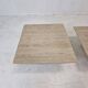 Set of 3 Italian Travertine Coffee or Side Tables, 1980s