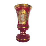 Vase en verre coloré