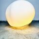 Large 'Nessa' Murano Glass Sphere Lamp In Opal White By Gino Vistosi For Vistosi, Italy 1970S