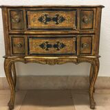 Old italian chest of drawers florentine venetian golden wood