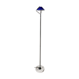 Floor lamp in opaline and marble, Italian work, 1980