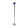 Floor lamp in opaline and marble, Italian work, 1980