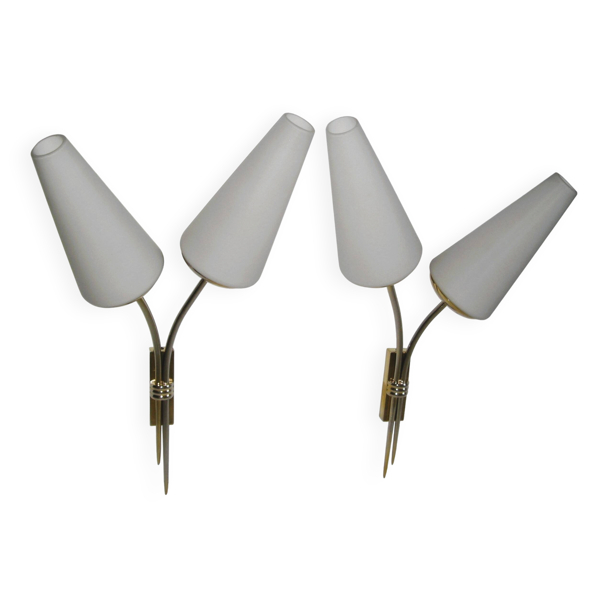 Pair of Lunel wall lights from the 1950s.