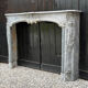 Louis XV fireplace in blue Turquin marble, 18th century.