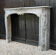 Louis XV fireplace in blue Turquin marble, 18th century.
