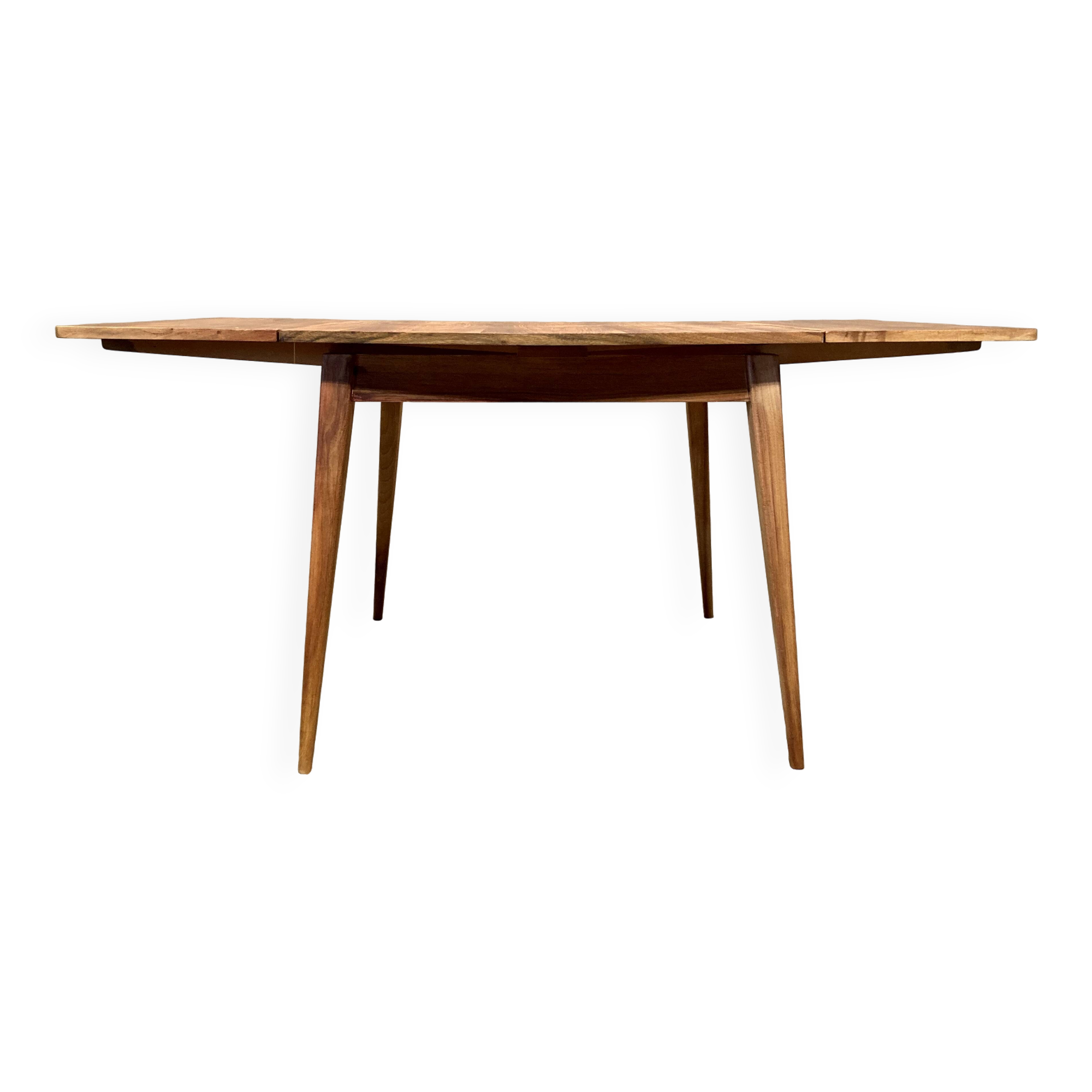 Scandinavian extendable teak table, 1950