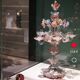 Multicoloured Venetian glass girandole from Murano, 19th century.