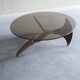 Propeller oval coffee table by Knut Hesterberg for Ronald Schmitt