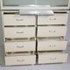 Metal cabinet, cupboard, medical cabinet, Baisch, 1960s vintage, drawers