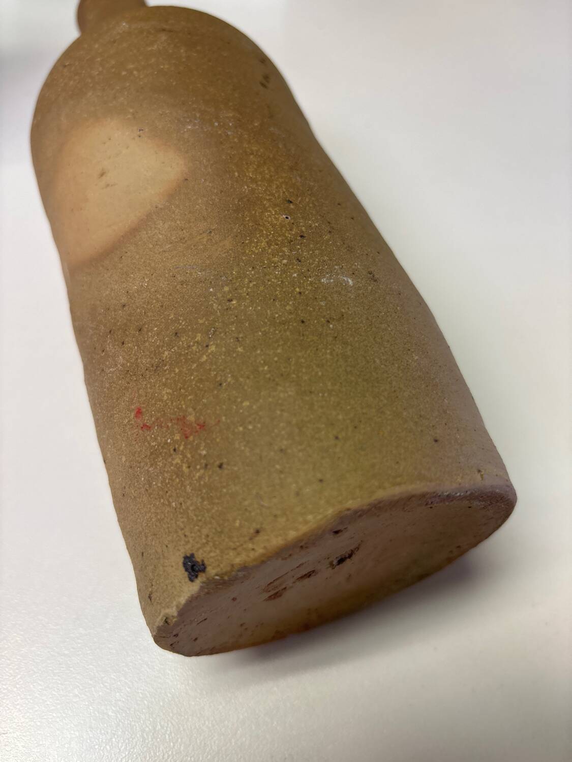 Old earthenware bottle