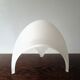 Frosted glass 'Coque' table lamp for Martinelli Luce, Italy 1970's