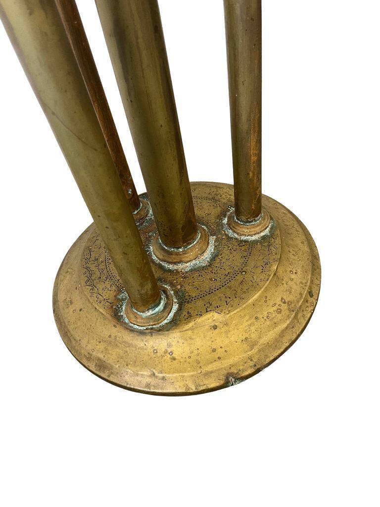 table d'appoint en laiton vintage / table de plantes