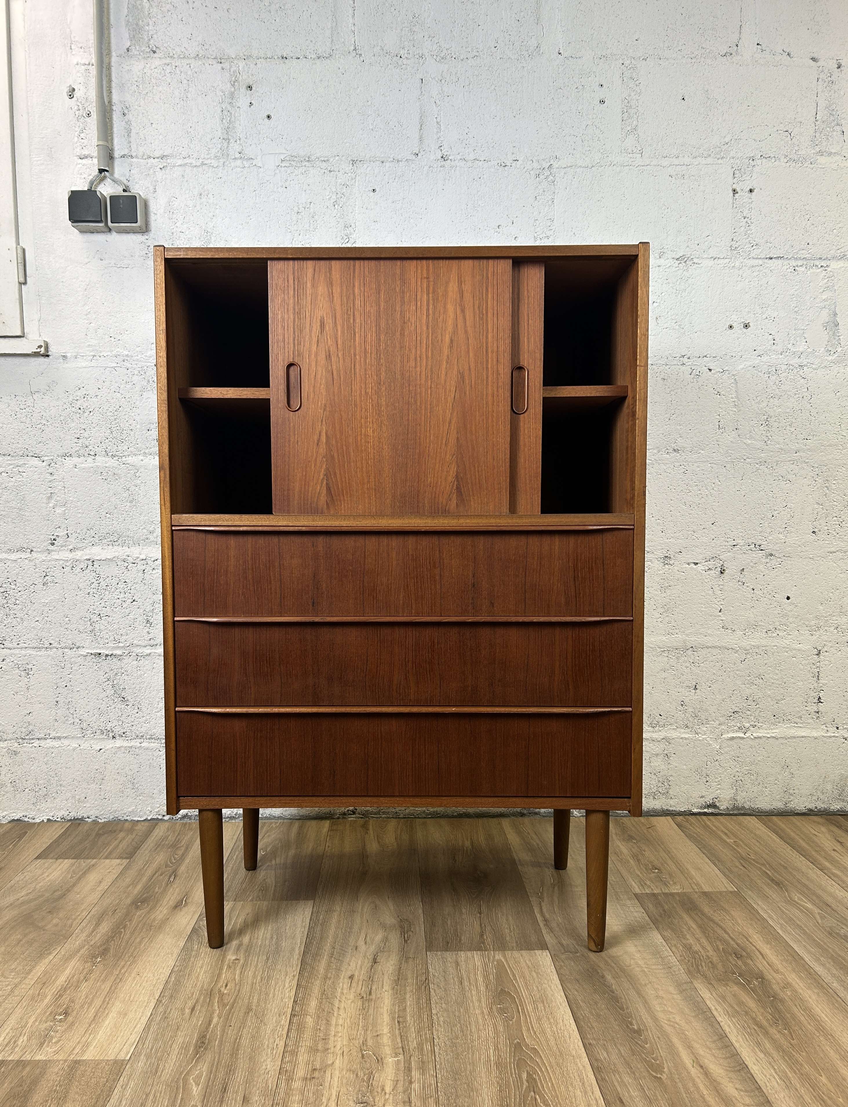 Vintage Scandinavian teak sideboard, 60s