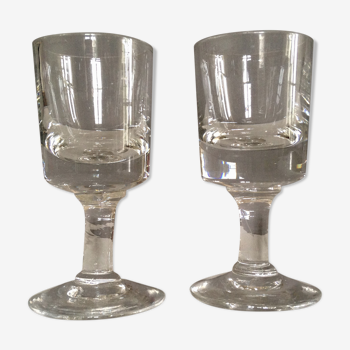 Pair of old to digestive glasses
