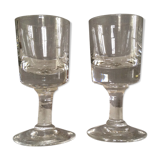 Paire de verres anciens à digestif