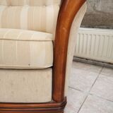 Pair of signed Jacques Leleu armchairs