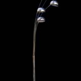Rand articulated design floor lamp Adjustable Chromed metal