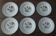 Set of six dessert plates in Badonviller iron earthenware FB year