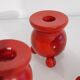 Lot de bougeoirs scandinaves en bois