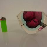 Italian Sommerso Murano Glass Ashtray by Flavio Poli, 1960s