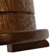 Vintage oak plant table low stool 70s design