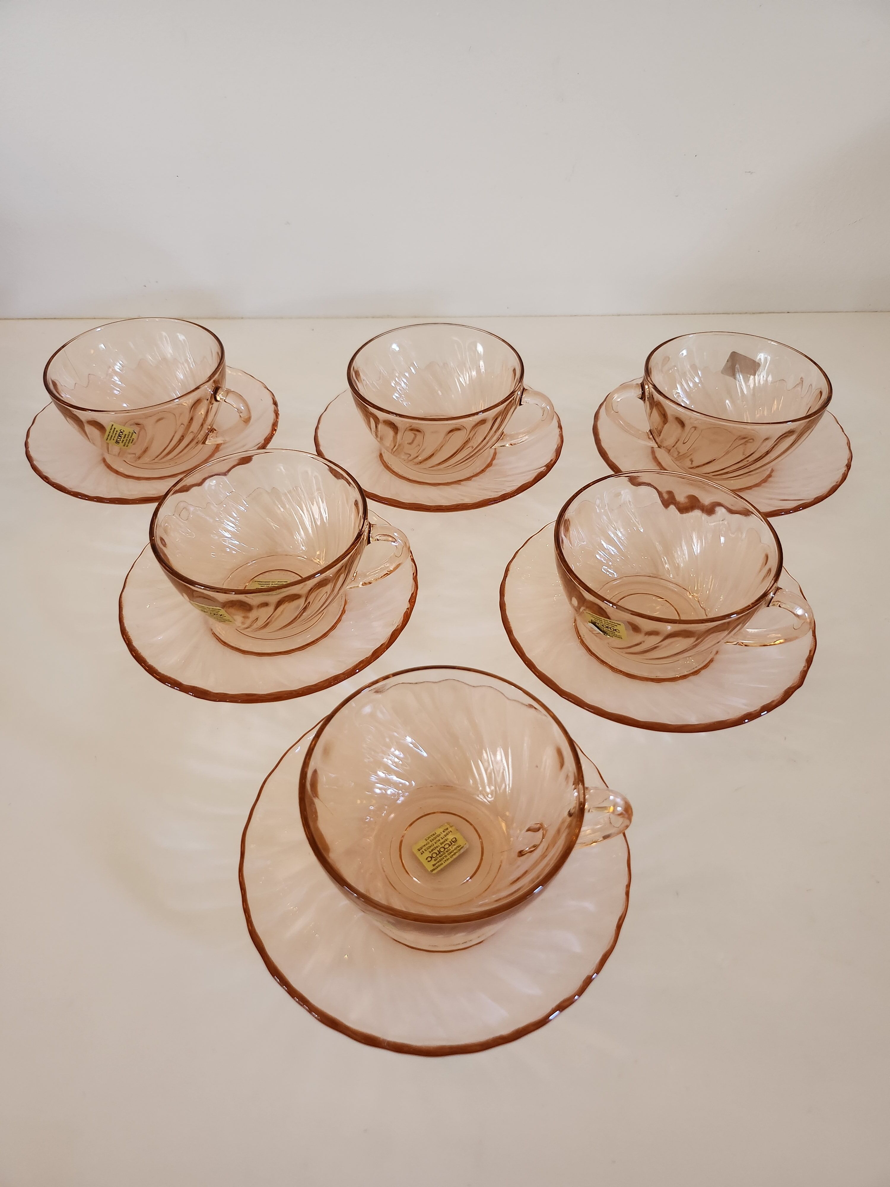 Set 6 cups and new rosaline saucers