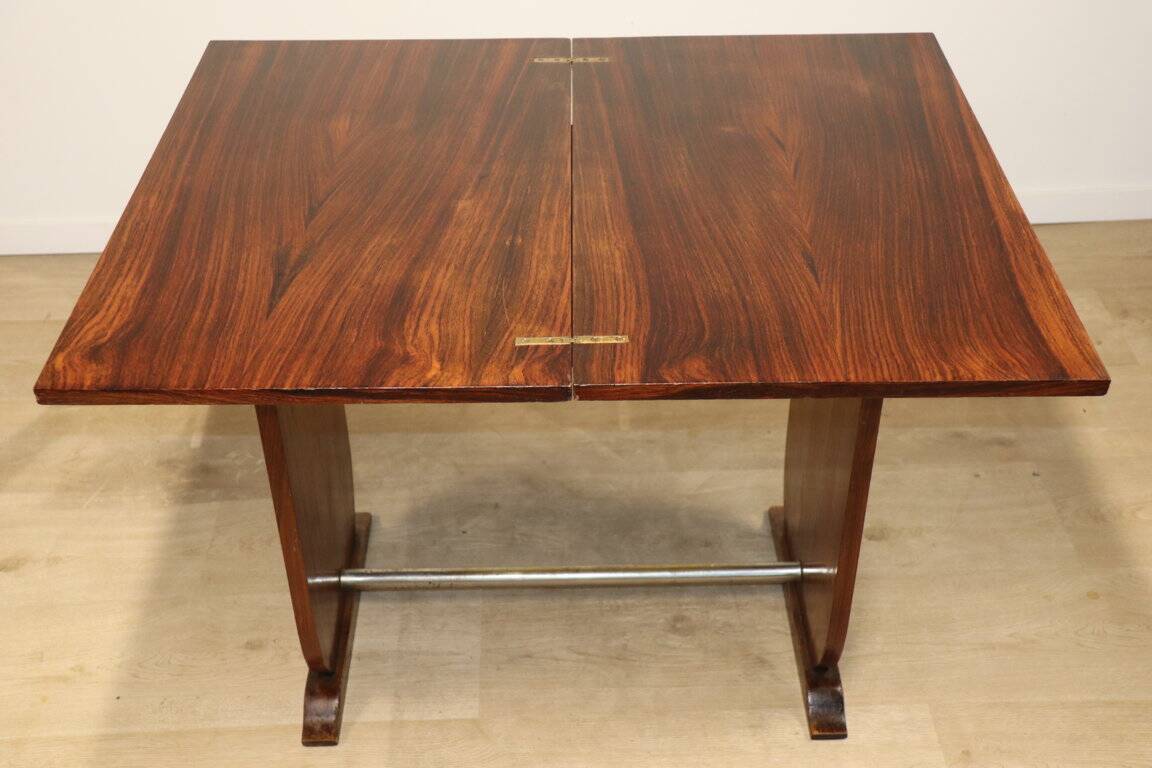 Art Deco "Portefeuille" table in rosewood - 1950