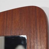 Vintage Scandinavian teak mirror 1960